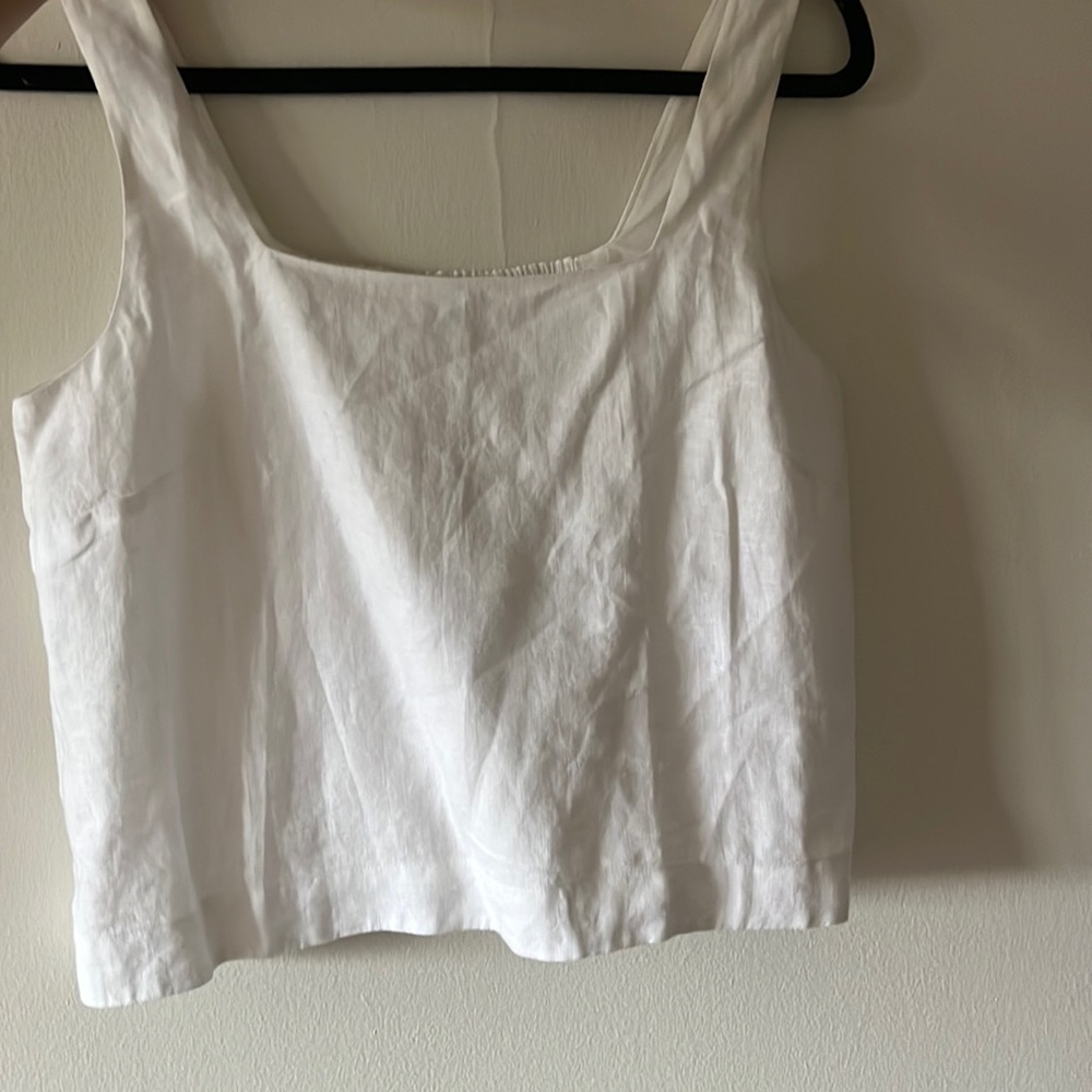 White AYR linen top